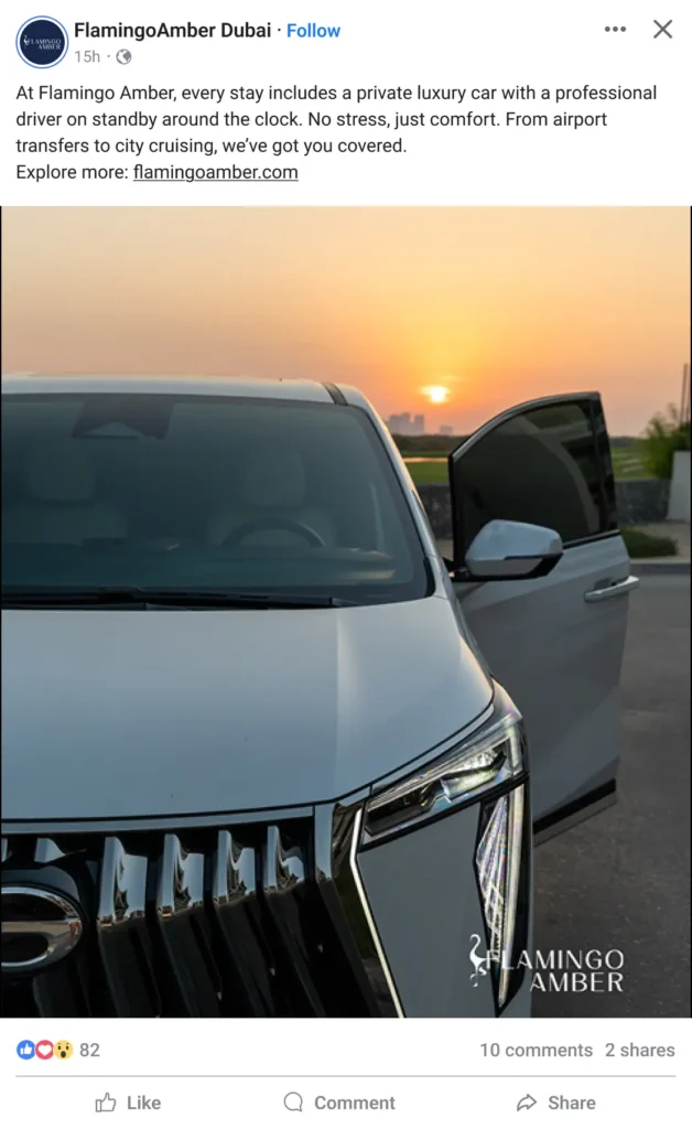 Facebook post template 2050